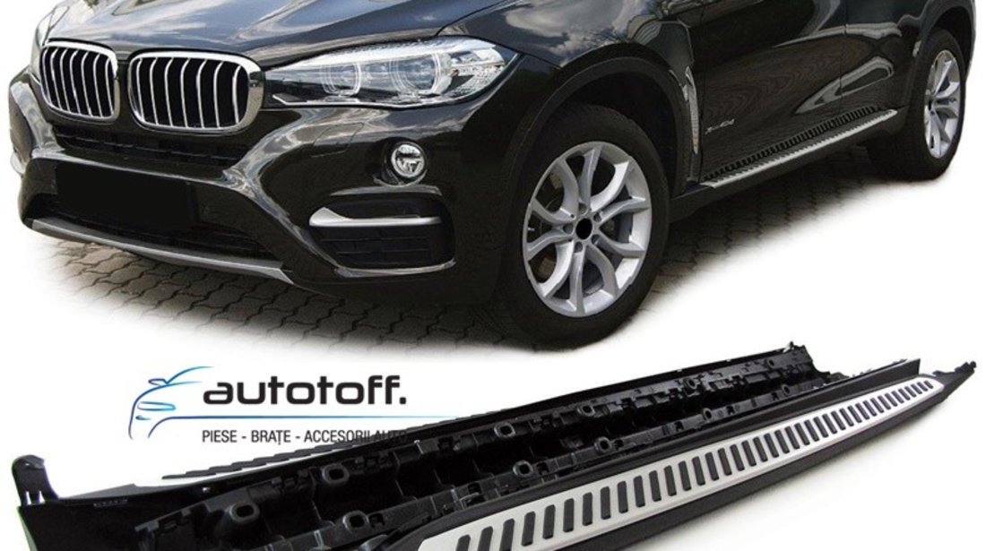 Praguri aluminiu BMW X6 F16 (2015+) - trepte laterale