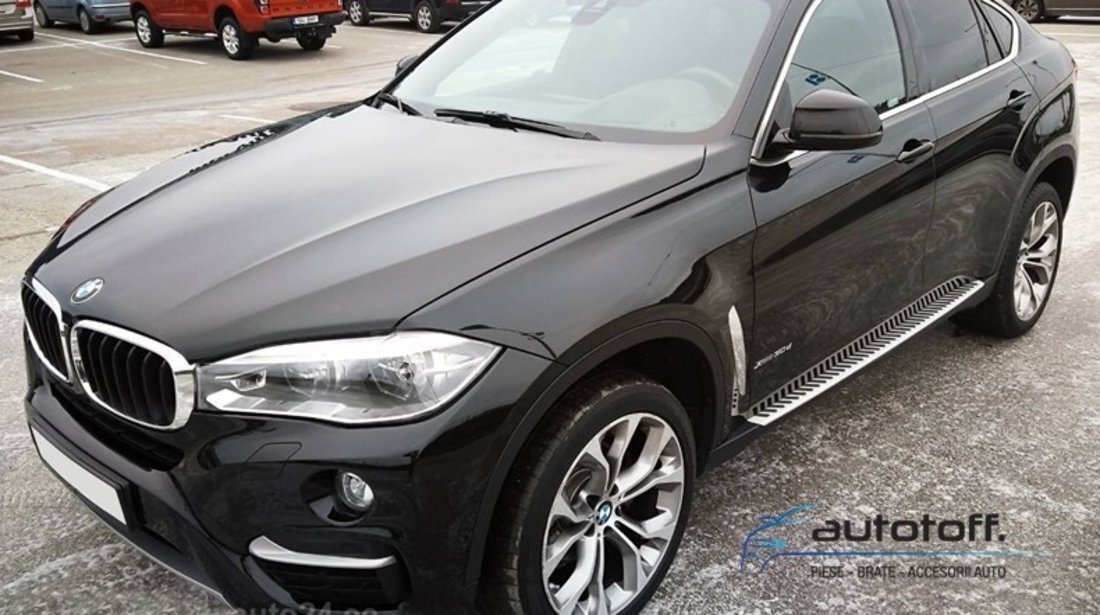 Praguri aluminiu BMW X6 F16 (2015+) - trepte laterale