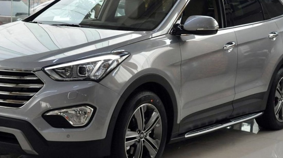 Praguri Hyundai Santa Fe (2013+) din aluminiu