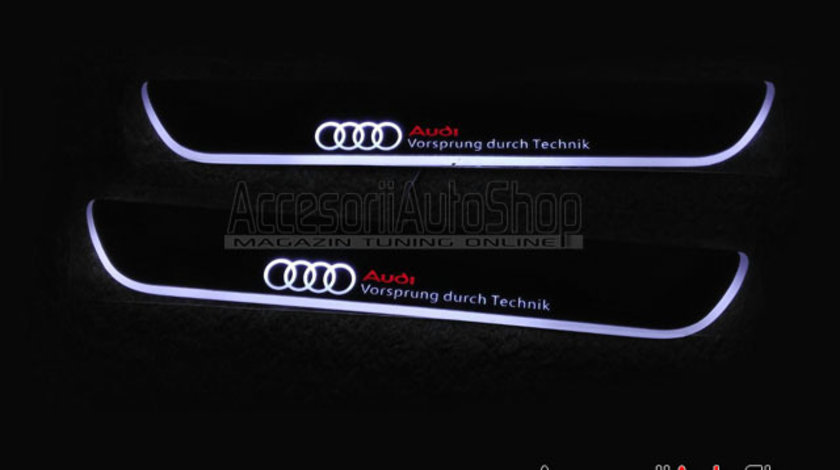 Praguri Interioare Iluminate LED AUDI