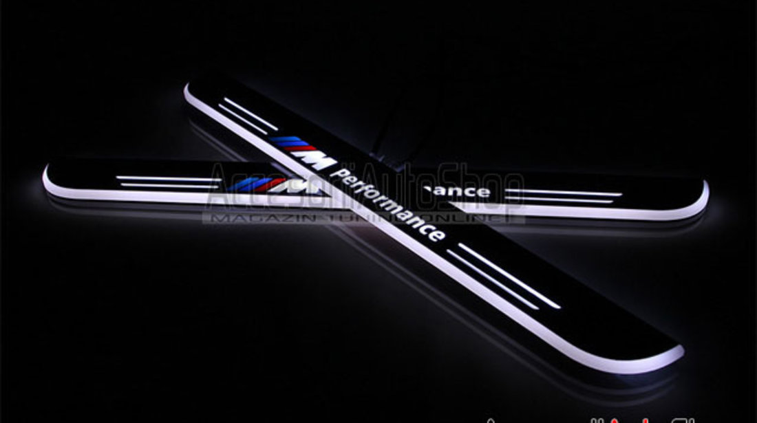 Praguri Interioare Iluminate LED BMW M Performance