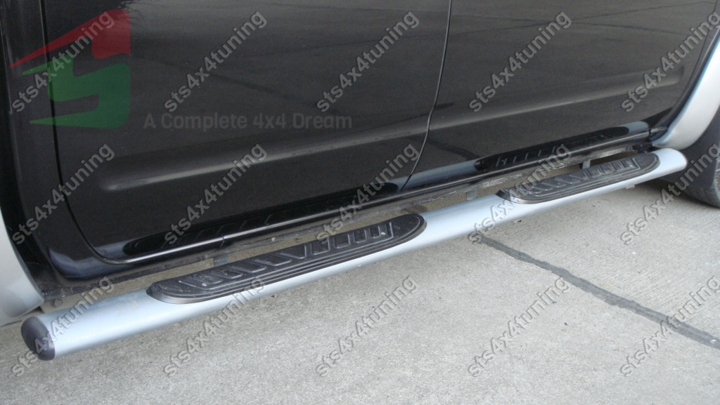 PRAGURI LATERALA DIN INOX NISSAN NAVARA D40 2006-2014 GRI OEM