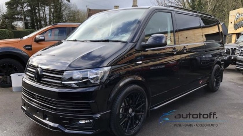 Praguri laterale black VW T5 , Volkswagen Transporter Multivan Caravelle T5 T5.1 long Facelift