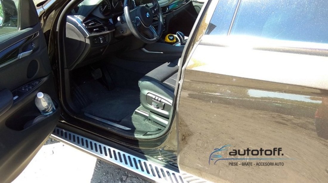 Praguri laterale BMW X6 F16 (2015+) trepte aluminiu