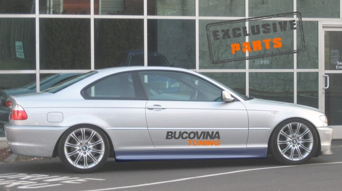 PRAGURI LATERALE COMPATIBILE CU BMW SERIA 3 E46 COUPE/CABRIO (1998-2005)
