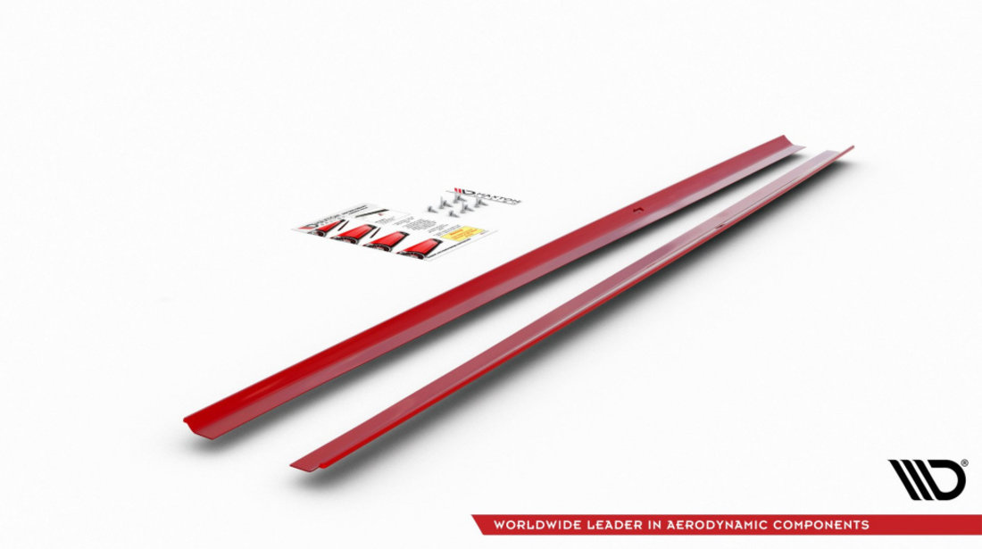 Praguri Laterale DIFFUSERS VW POLO MK6 GTI VW-PO-6-GTI-SD1RED