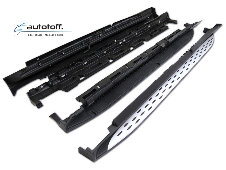 Praguri laterale Mercedes GL/GLS X166 (2012+) din aluminiu