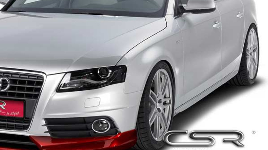 Praguri laterale pentru Audi A4 B8 Limousine / Avant ab 2007 material foarte rezistent GFK SS333