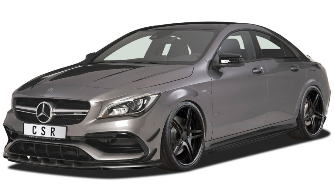 Praguri laterale pentru Mercedes Benz CLA C117 X117 toate modelele 01/2013- material foarte rezistent ABS Carbonoptik SS448