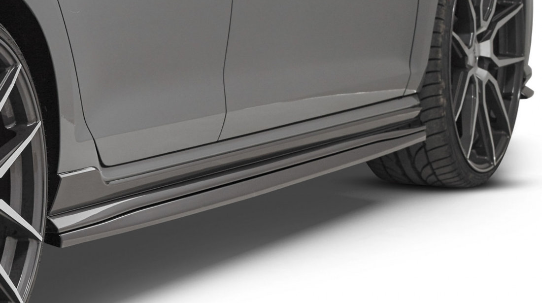 Praguri laterale pentru VW Golf VII GTI TCR 2019- material foarte rezistent ABS-Mattcarbon SS457