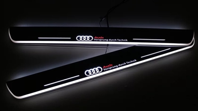 Praguri led Audi ornamente iluminate pt A3 A4 A6 Q3 Q5 Q7 S-line B6 B7 B8