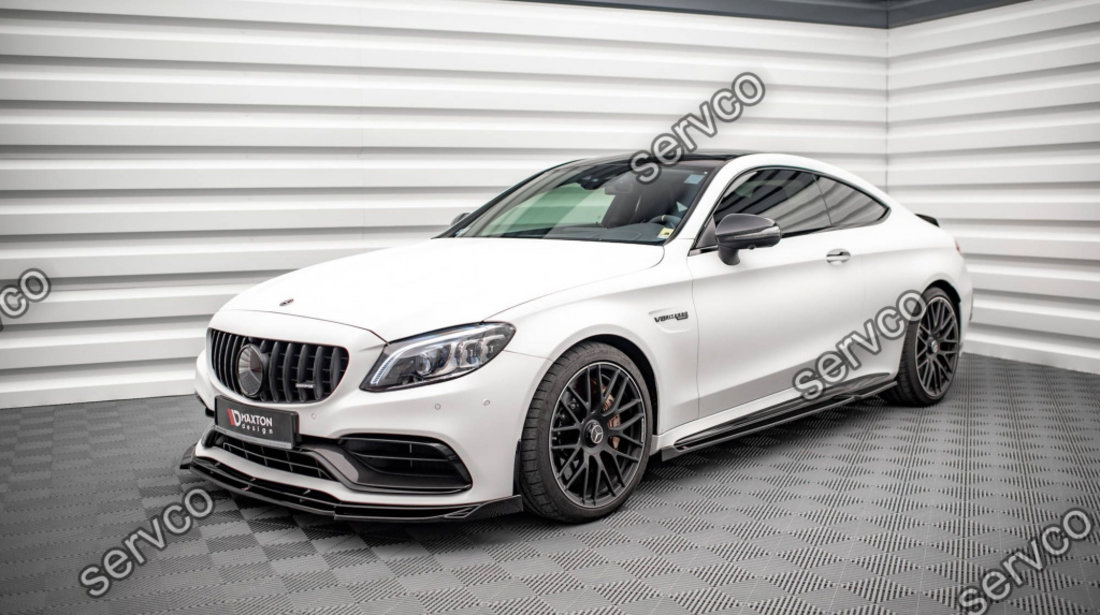 Praguri Mercedes C Class C205 Facelift AMG C63 Coupe 2018-2021 v7 - Maxton Design