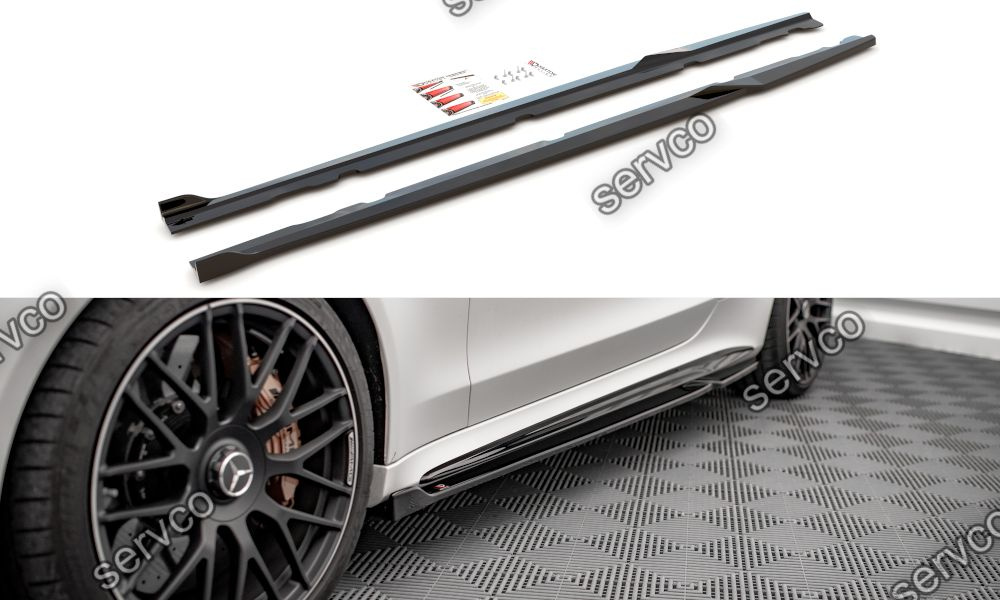 Praguri Mercedes C Class C205 Facelift AMG C63 Coupe 2018-2021 v7 - Maxton Design