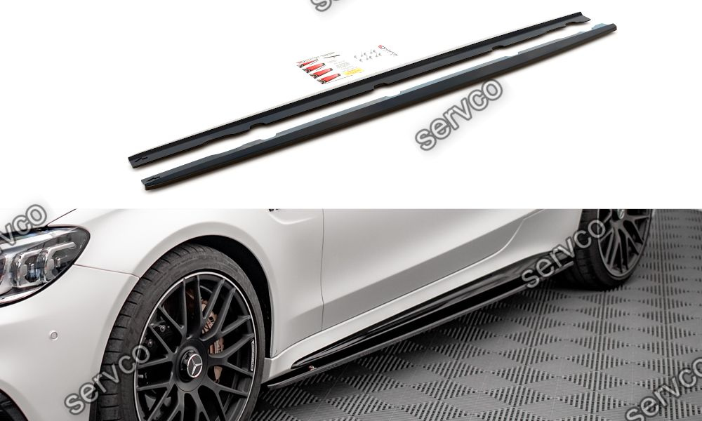 Praguri Mercedes C Class C205 Facelift AMG C63 Coupe 2018-2021 v6 - Maxton Design