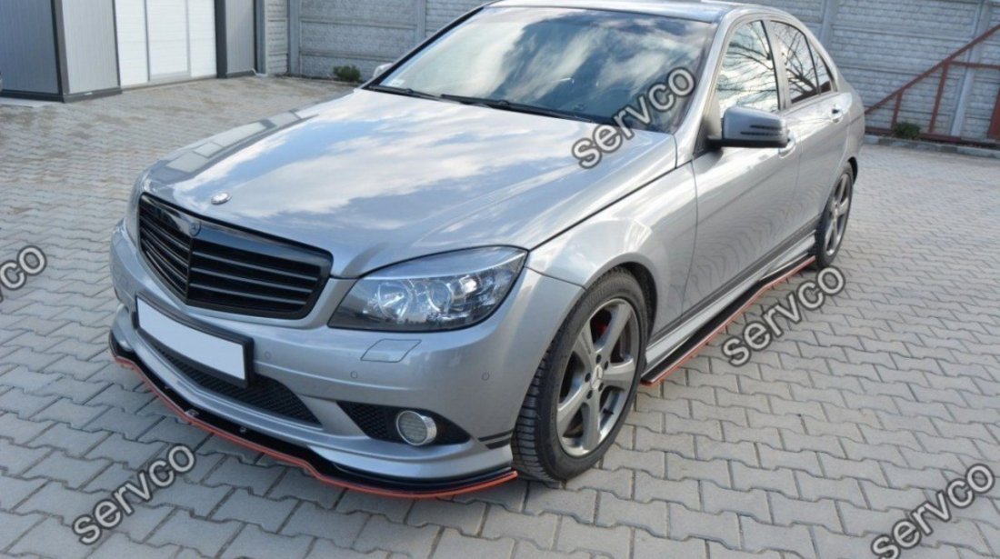 Praguri Mercedes C Class W204 Amg-Line 2007-2010 v2 - Maxton Design