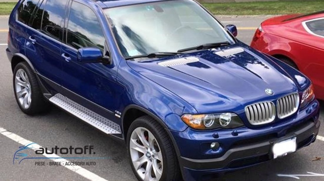 Praguri si extensii aripi BMW X5 E53 (99-06) - trepte aluminiu