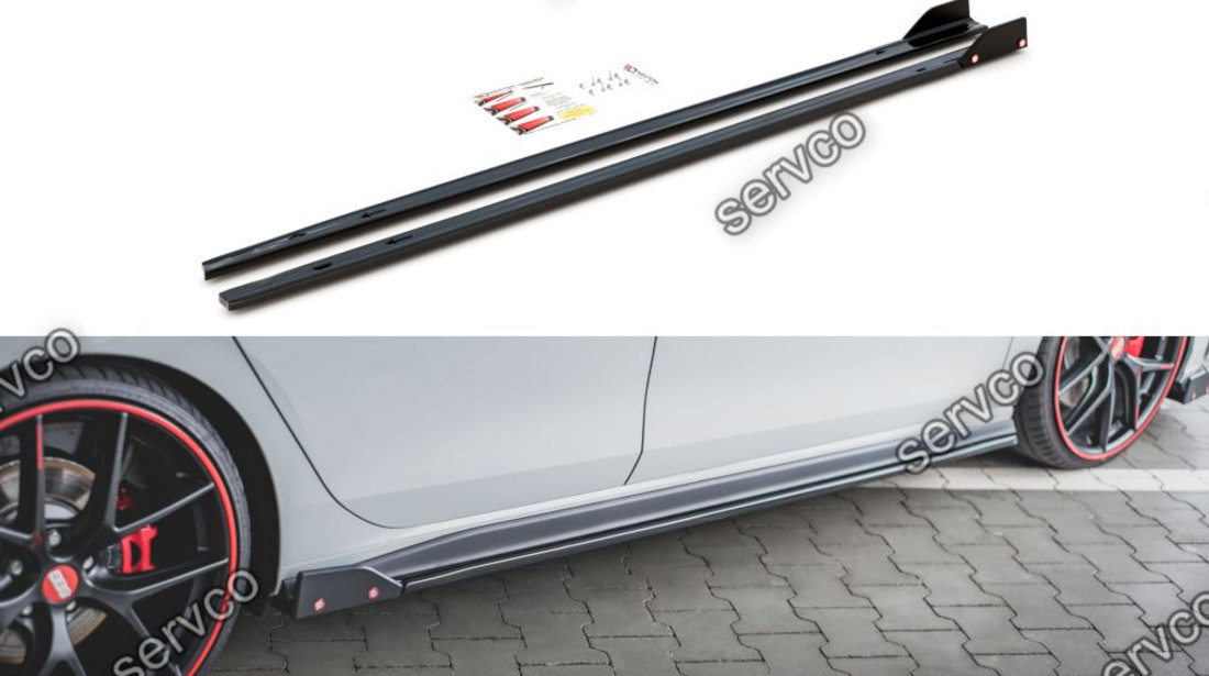 Praguri si flapsuri Volkswagen Golf 8 GTI / GTI Clubsport 2020- v5 - Maxton Design