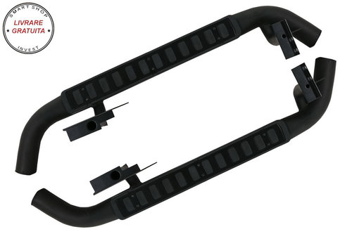 Praguri trepte Laterale 90 compatibile cu Land ROVER Defender (1990-2016) Black Ed- livrare gratuita