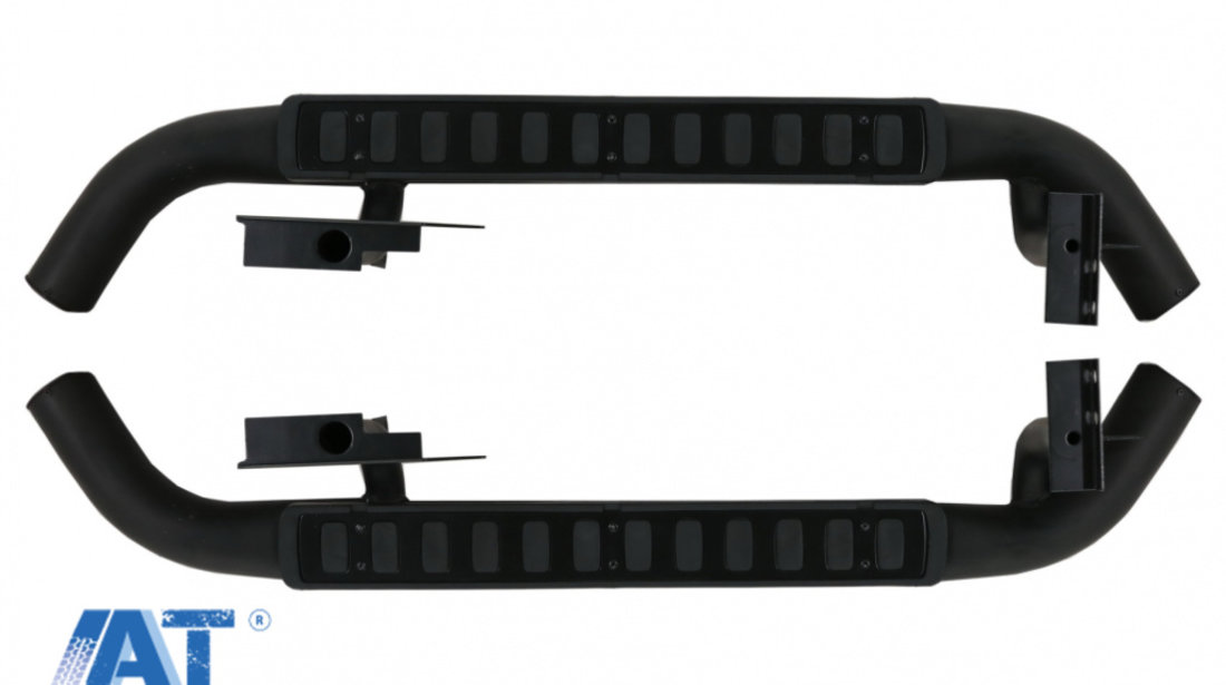 Praguri trepte Laterale 90 compatibile cu Land ROVER Defender (1990-2016) Black Edition