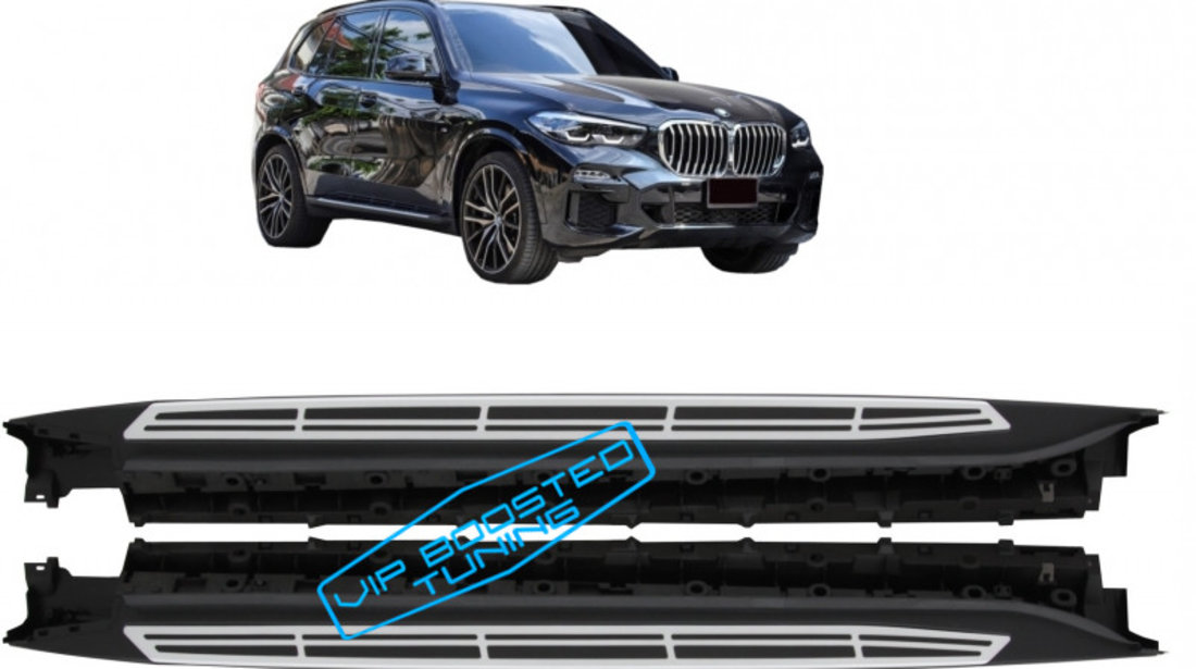 Praguri Trepte Laterale aluminiu BMW X5 G05 2018 +