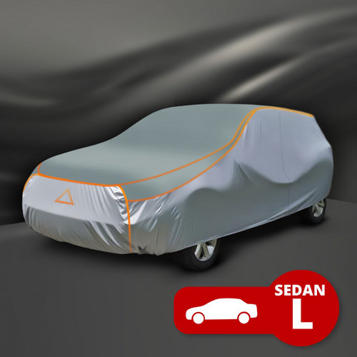 Prelată Auto Impermeabilă Anti-Grindină Pentru Sedan, Mărimea L, 483 x 178 x 120 cm Mnc 55763B