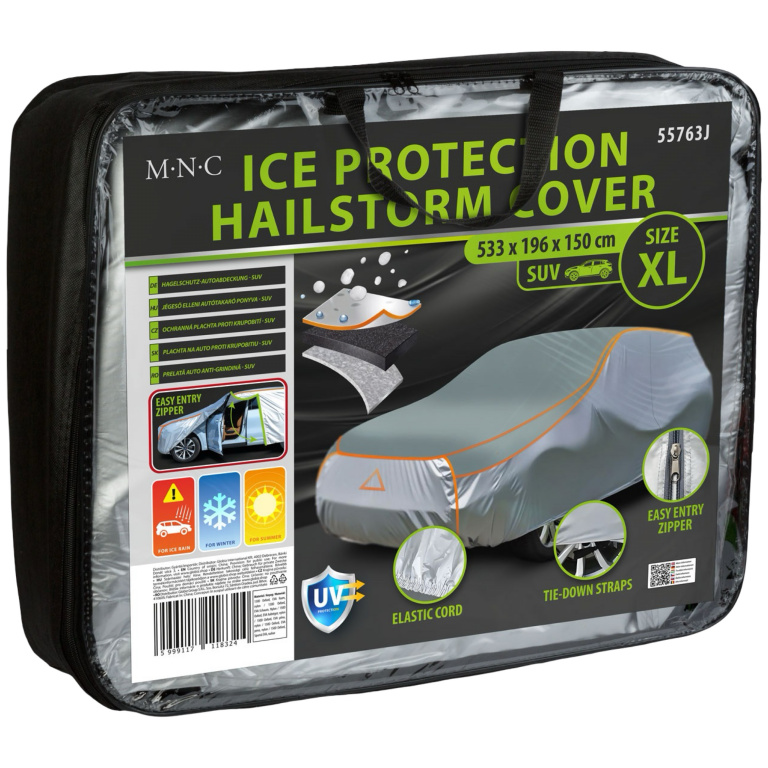 Prelată Auto Impermeabilă Anti-Grindină Pentru SUV, Mărimea XL, 533 x 196 x 150 cm Mnc 55763J