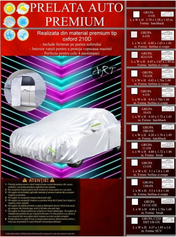 Prelata Auto Premium Oxford 13-ox 5.10×1,80×1,48m 080623-5