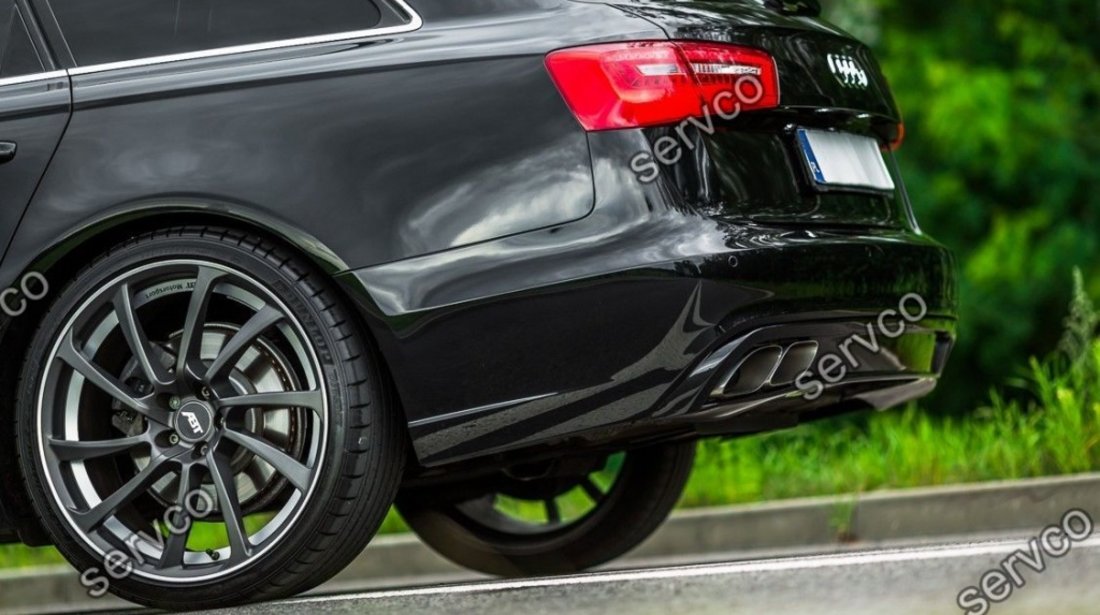 Prelungire ABT difuzor spoiler tuning sport bara spate Audi A6 4G C7 2011-2014 v4