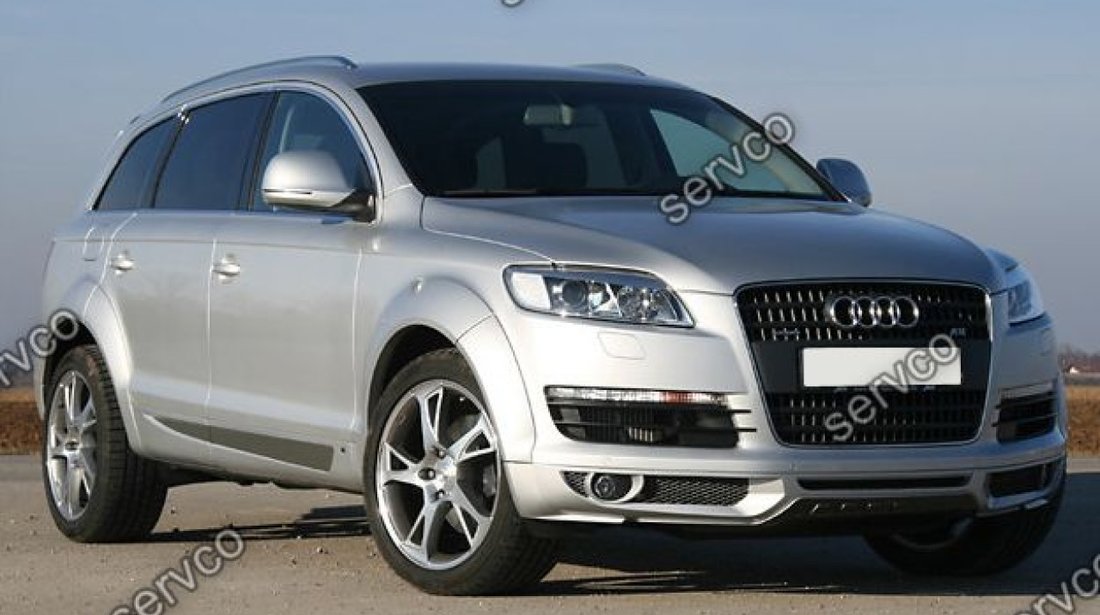 Prelungire ABT extensie lip buza tuning sport bara fata Audi Q7 AB Look Sline 2005-2009 v1