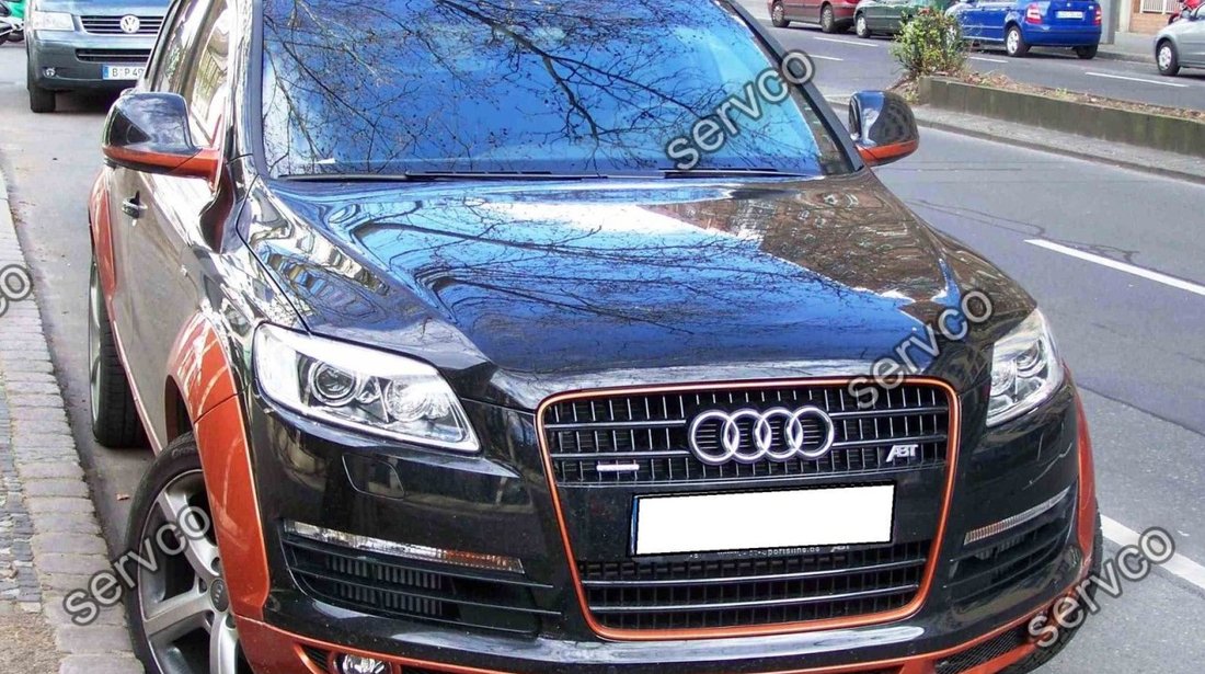 Prelungire ABT extensie lip buza tuning sport bara fata Audi Q7 AB Look Sline 2005-2009 v1