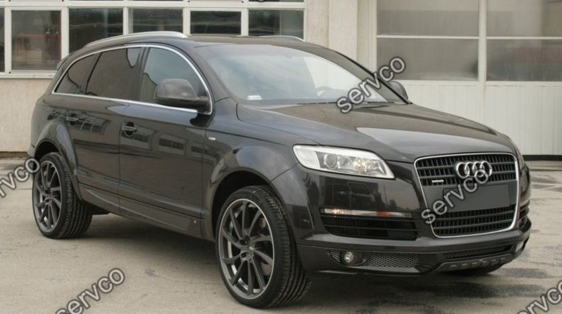 Prelungire ABT extensie lip buza tuning sport bara fata Audi Q7 AB Look Sline 2005-2009 v1