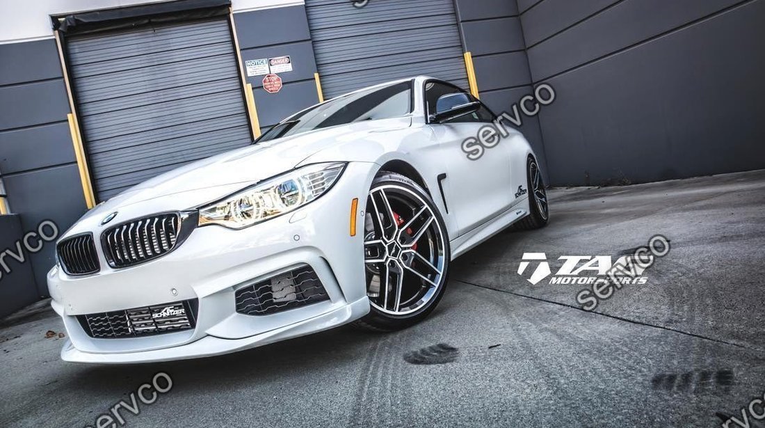 Prelungire ACS AC SCHNITZER lip bara fata BMW Seria 4 F32 F33 F36  M pack Aero sport M4 tech v3