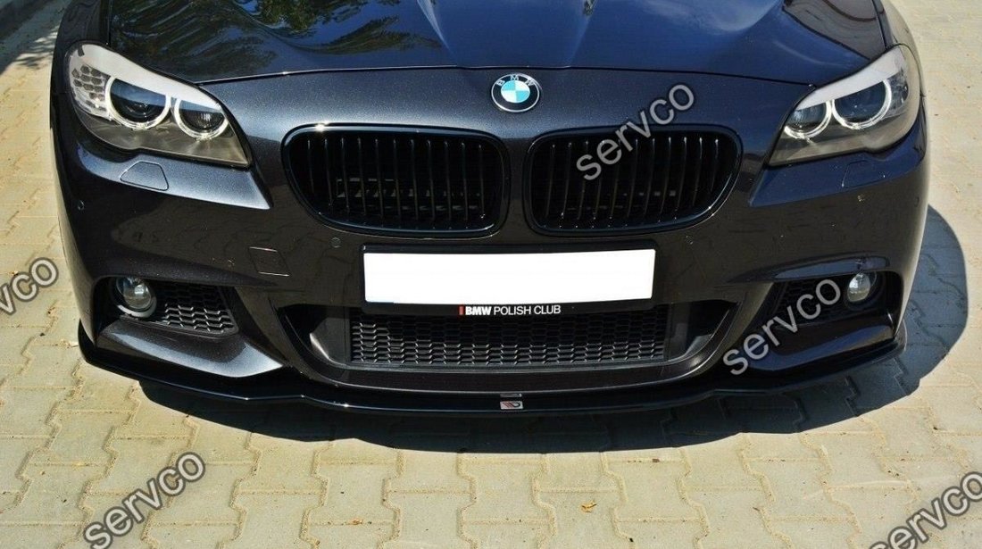 Prelungire adaos lip bara fata BMW Seria 5 F10 F11 M-Pachet 2011-2014 v3