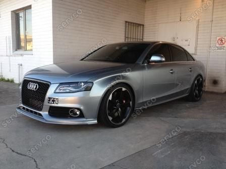 Prelungire adaos spoiler fusta extensie bara fata Audi A4 B8 Sline S Line S-line RS4 S4