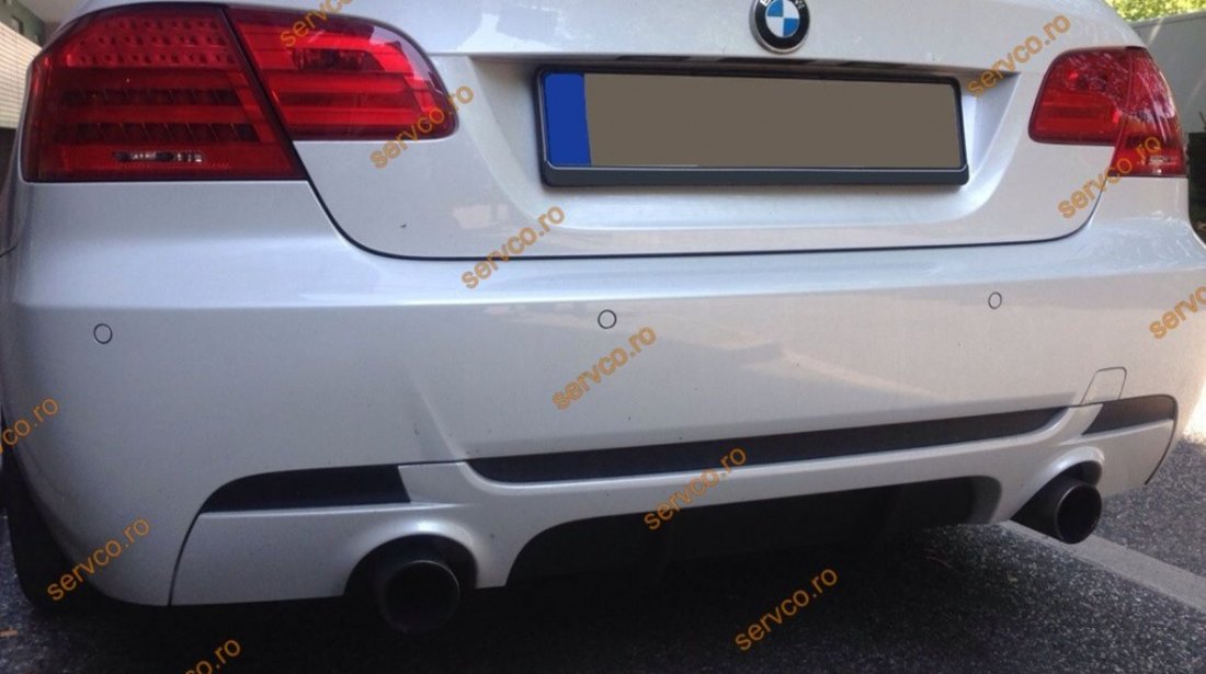 Prelungire Aero ornament extensie difuzor bara spate BMW E92 E93 M3 335 Mtech 2006-2012 v2