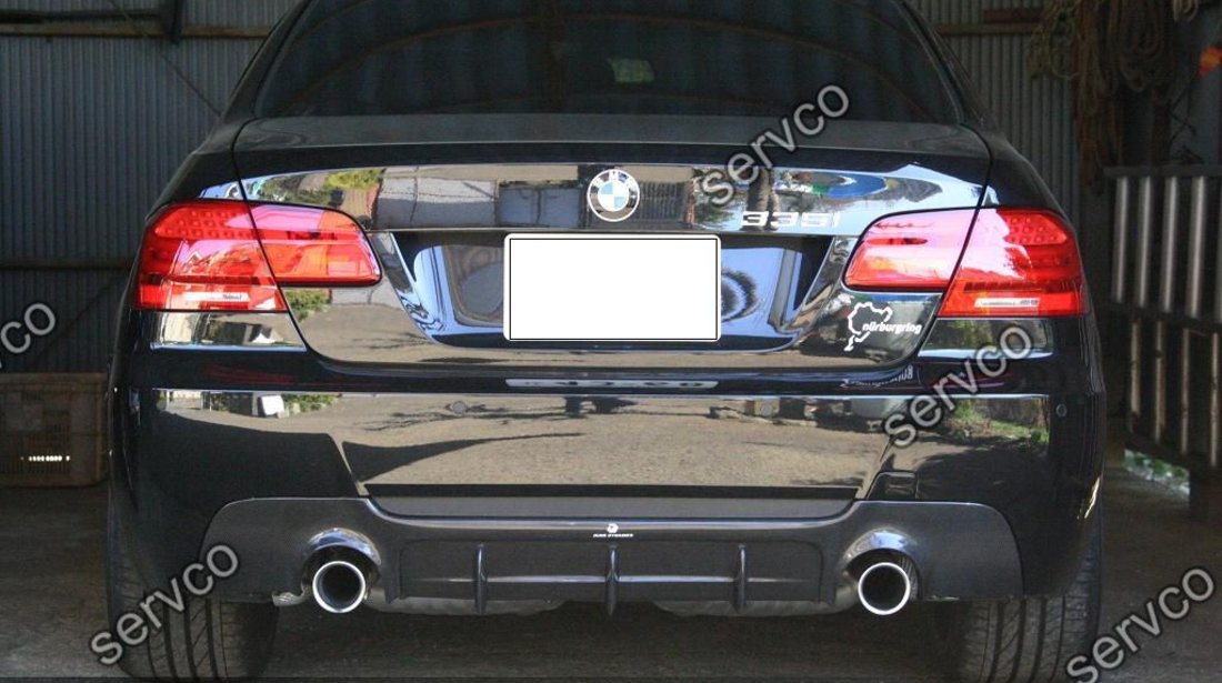 Prelungire Aero ornament extensie difuzor bara spate BMW E92 E93 M3 335 Mtech 2006-2012 v2