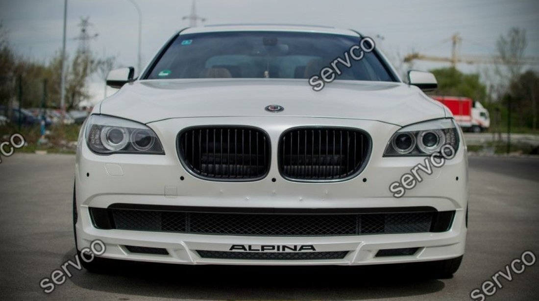 Prelungire Alpina spliiter lip bara fata BMW Seria 7 F01 F02 2008-2012 v1