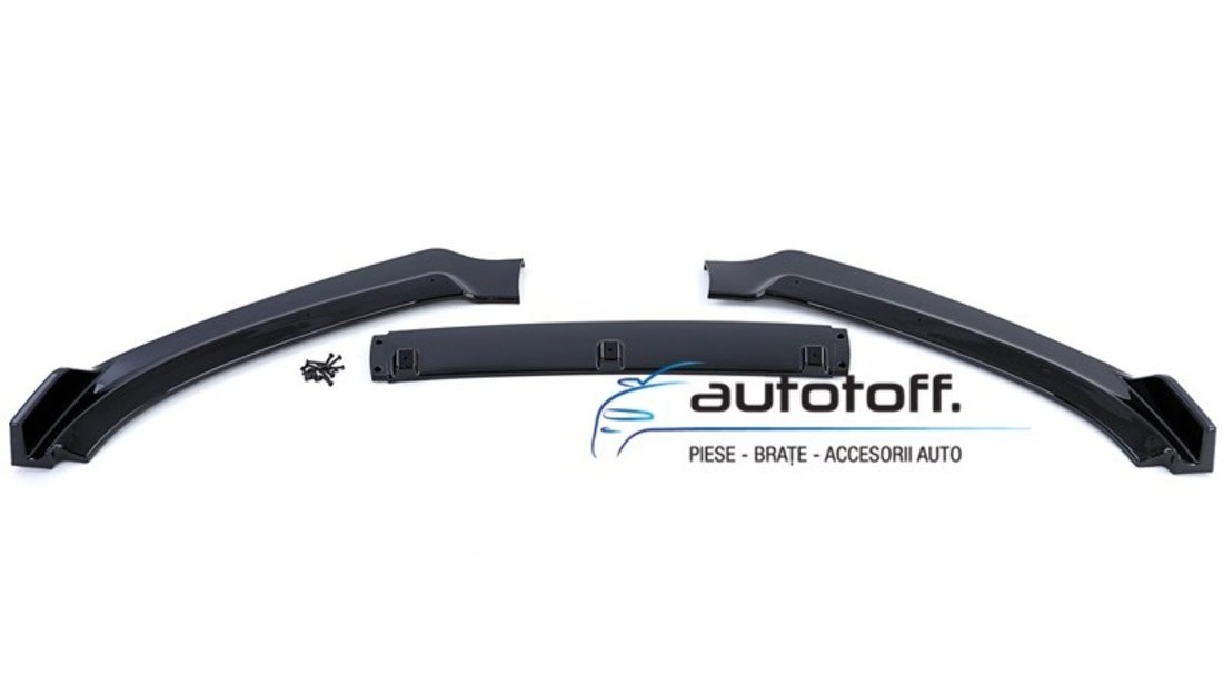 Prelungire bara fata Audi A4 B8 Facelift (11-15) Negru lucios