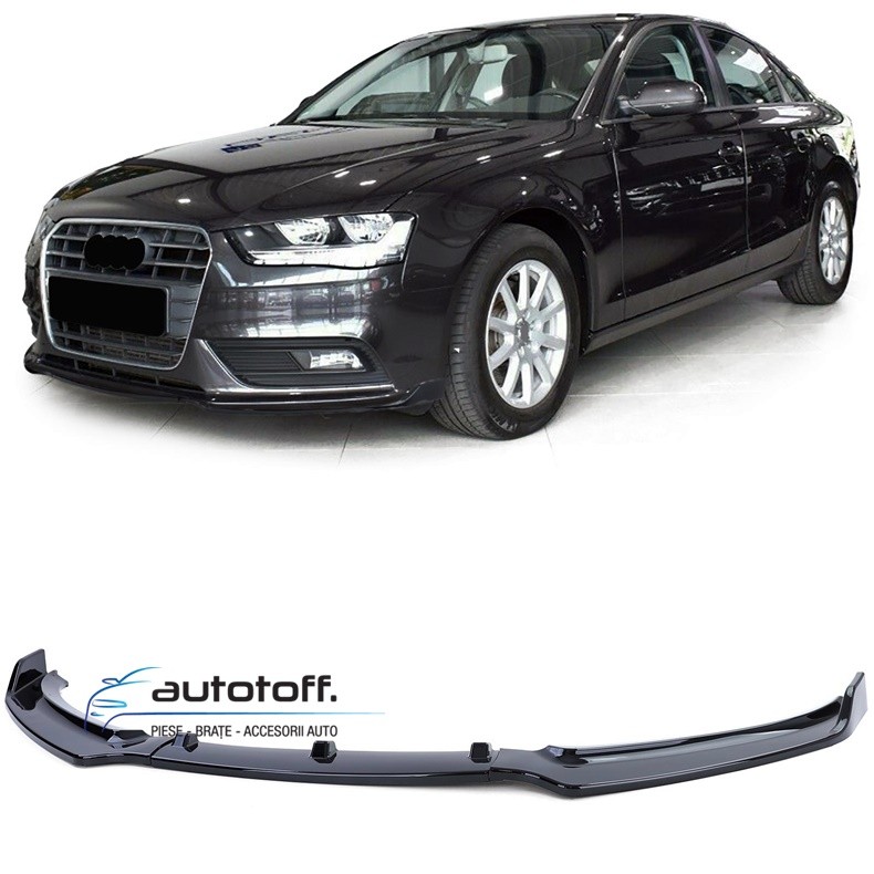 Prelungire bara fata Audi A4 B8 Facelift (11-15) Negru lucios