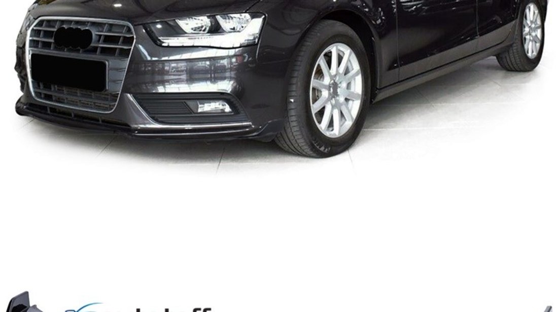 Prelungire bara fata Audi A4 B8 Facelift (11-15) Negru lucios