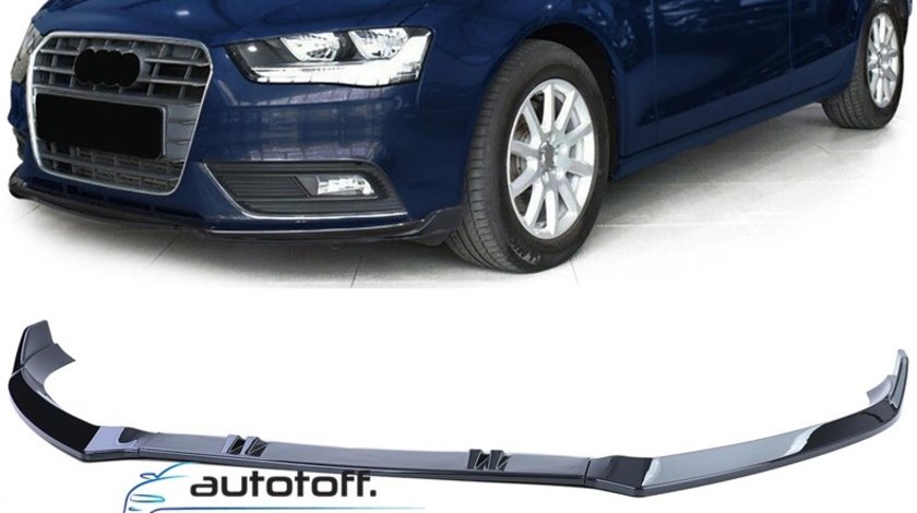 Prelungire bara fata Audi A4 B8 Facelift (11-15) Negru lucios