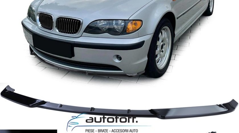 Prelungire bara fata BMW E46 Seria 3 Facelift (01-05) Negru lucios