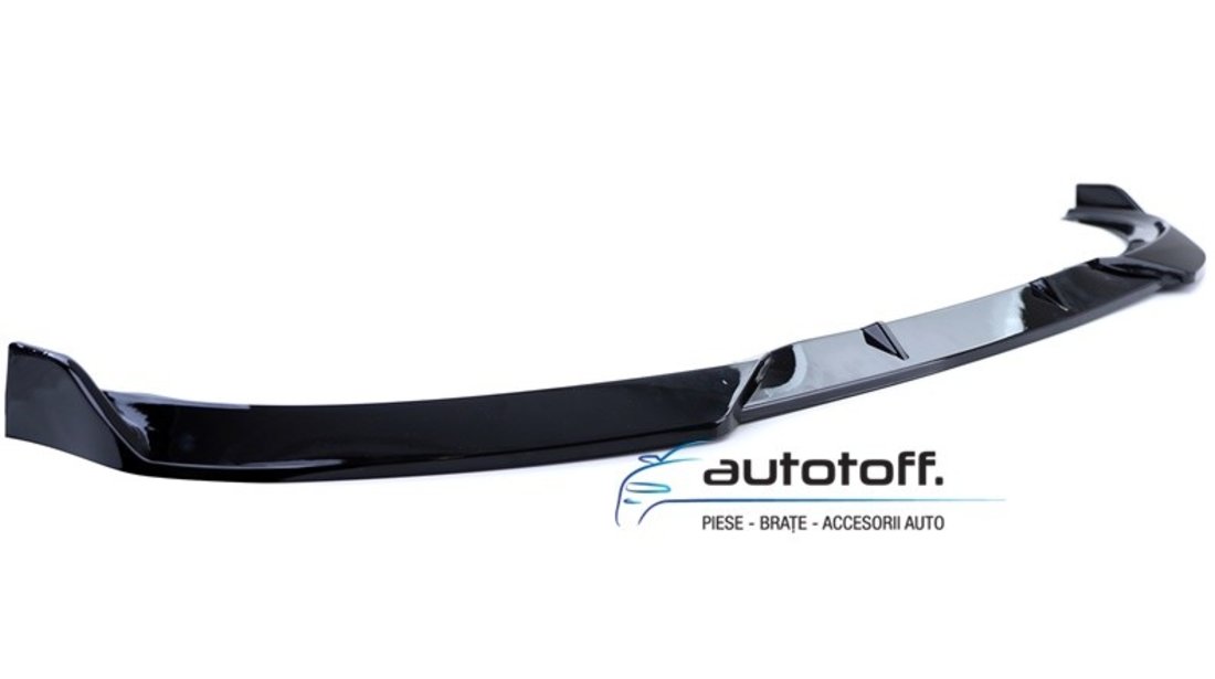 Prelungire bara fata BMW E92 E93 Seria 3 Facelift (10-13) Negru lucios