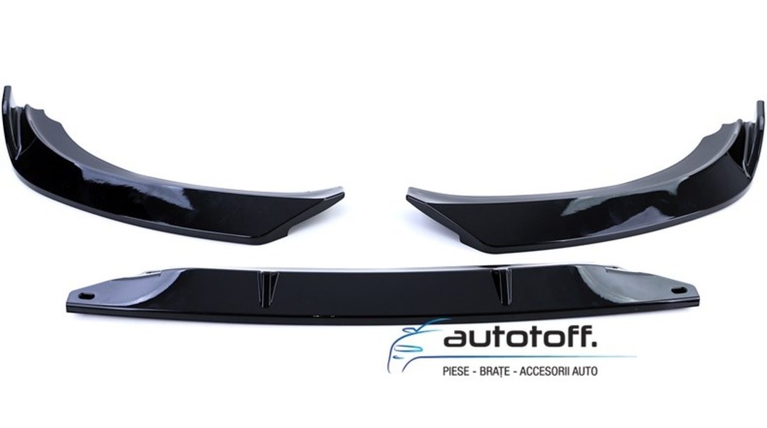 Prelungire bara fata BMW E92 E93 Seria 3 Facelift (10-13) Negru lucios