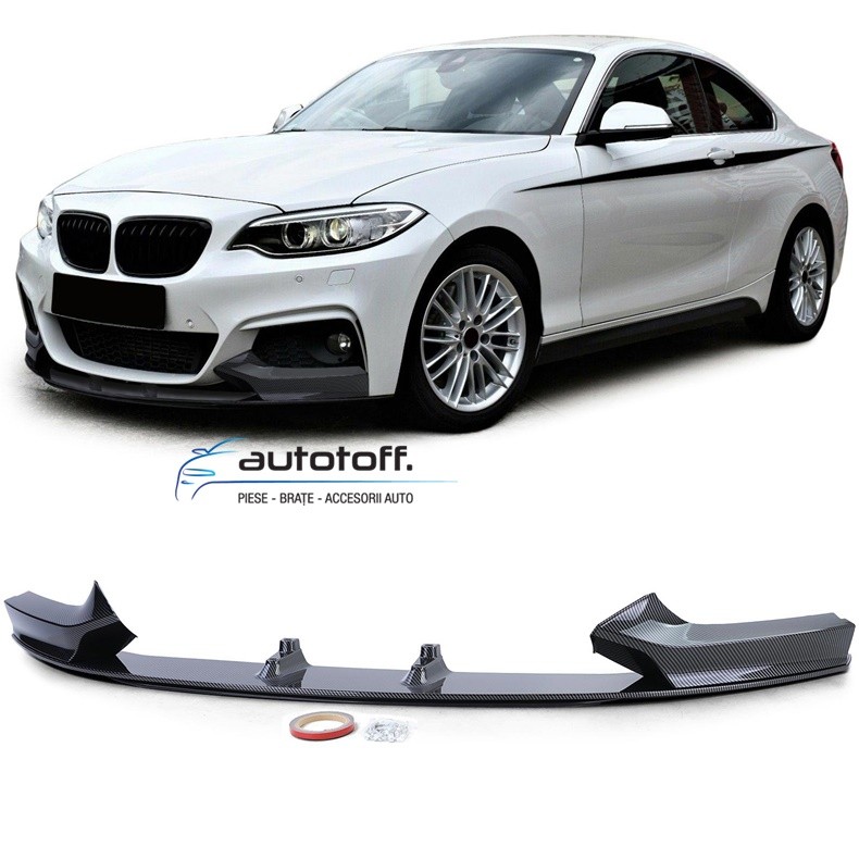 Prelungire bara fata BMW F22 F23 Seria 2 (2013+) Carbon Look