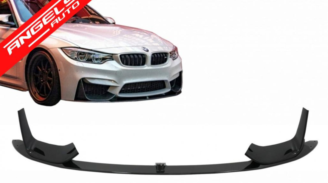 Prelungire Bara Fata BMW F80 M3 F82 M4 F83 (2014-2019) Negru Lucios