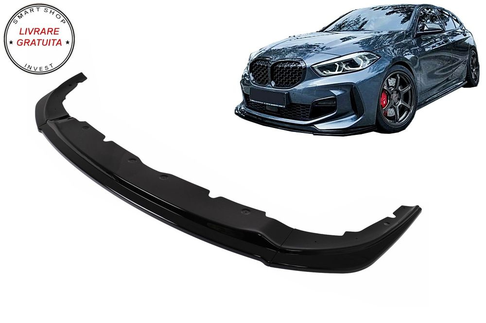 Prelungire Bara Fata BMW Seria 1 F40 M Sport (2019-Up) Negru Lucios- livrare gratuita