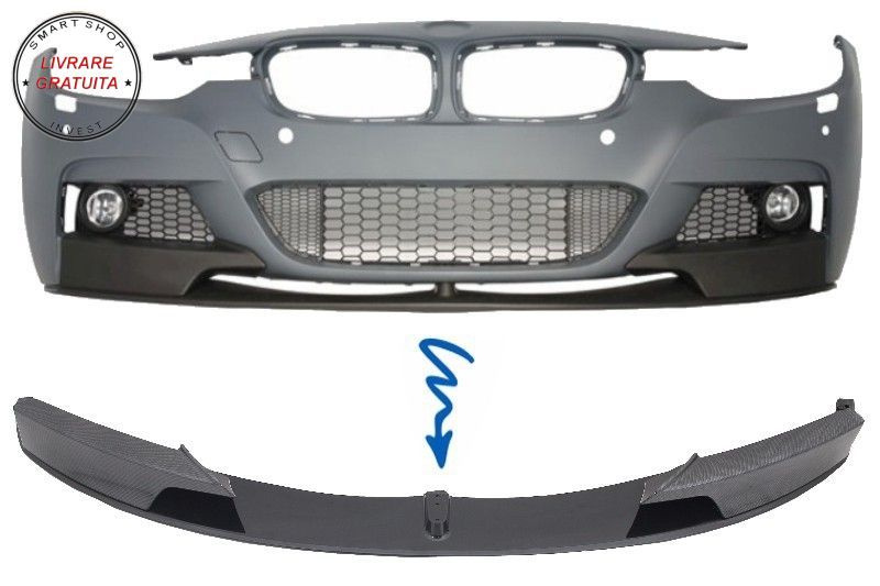 Prelungire Bara Fata BMW Seria 3 F30 F31 (2011-up) M-Performance Carbon Film- livrare gratuita