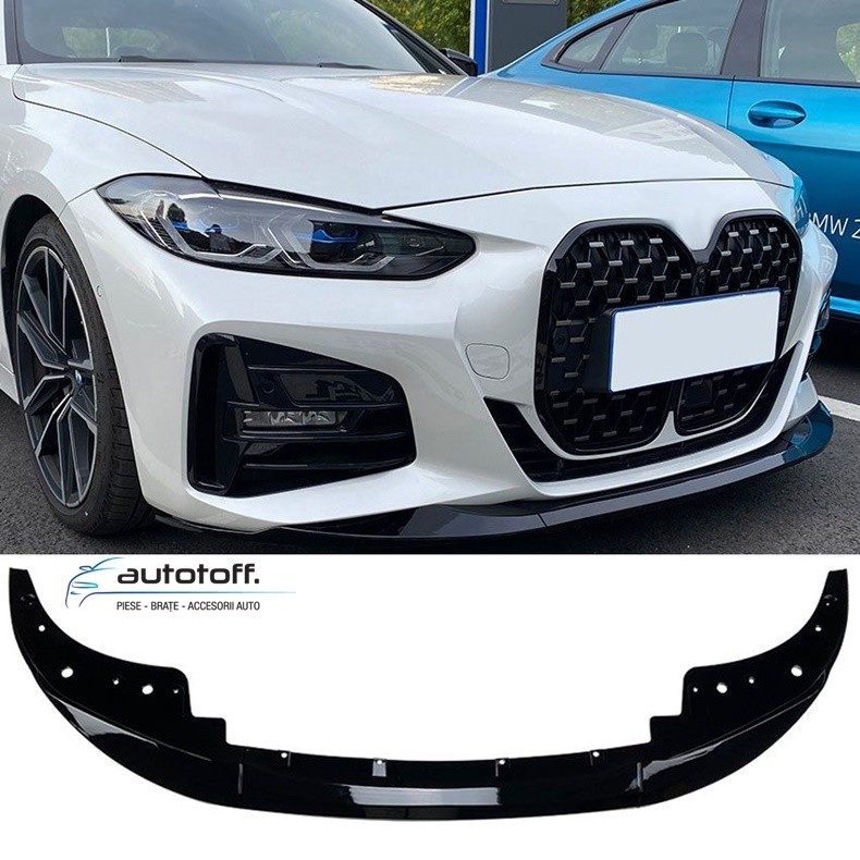 Prelungire bara fata BMW Seria 4 G22 G23 (2020+) M Negru lucios