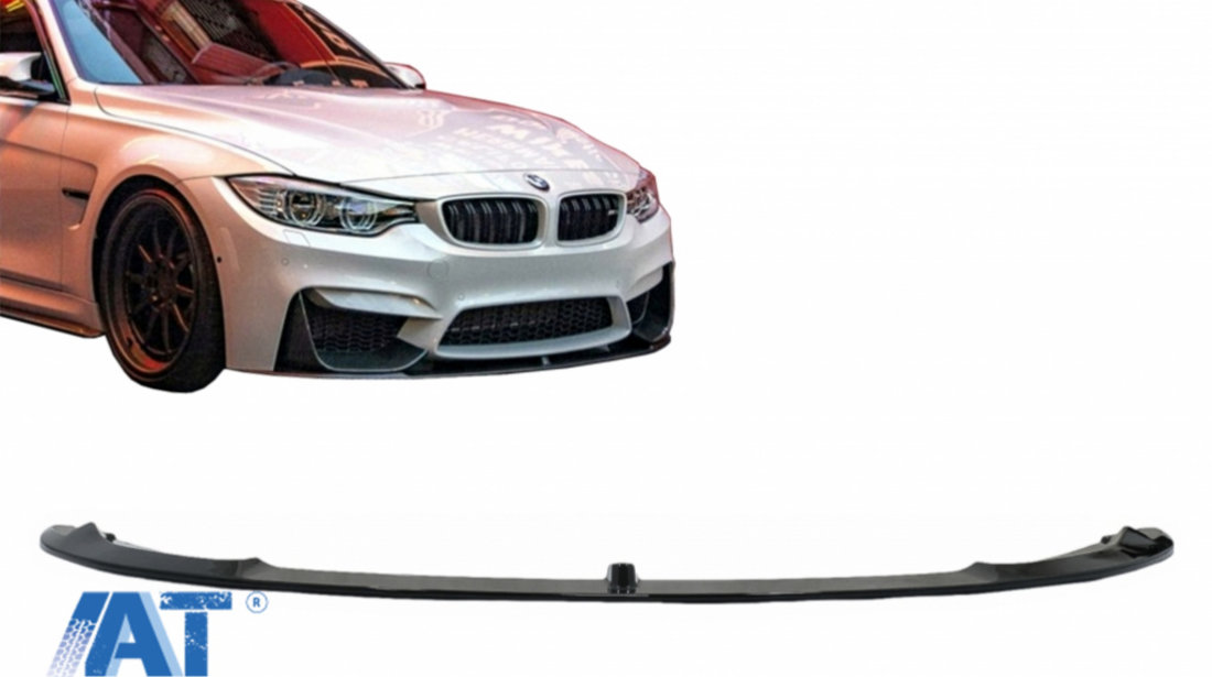 Prelungire Bara Fata compatibil cu BMW F80 M3 Sedan F82 M4 Coupe F83 M4 Cabrio (2014-2019) Negru Lucios